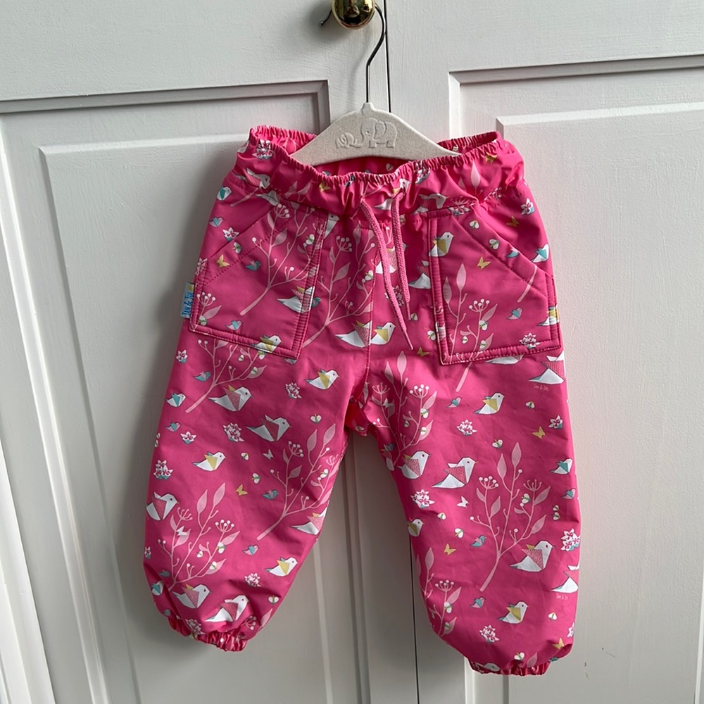 Jan & Jul Toddler/Baby Waterproof Rain and Snow pants, fleece-lined, Size 1T
